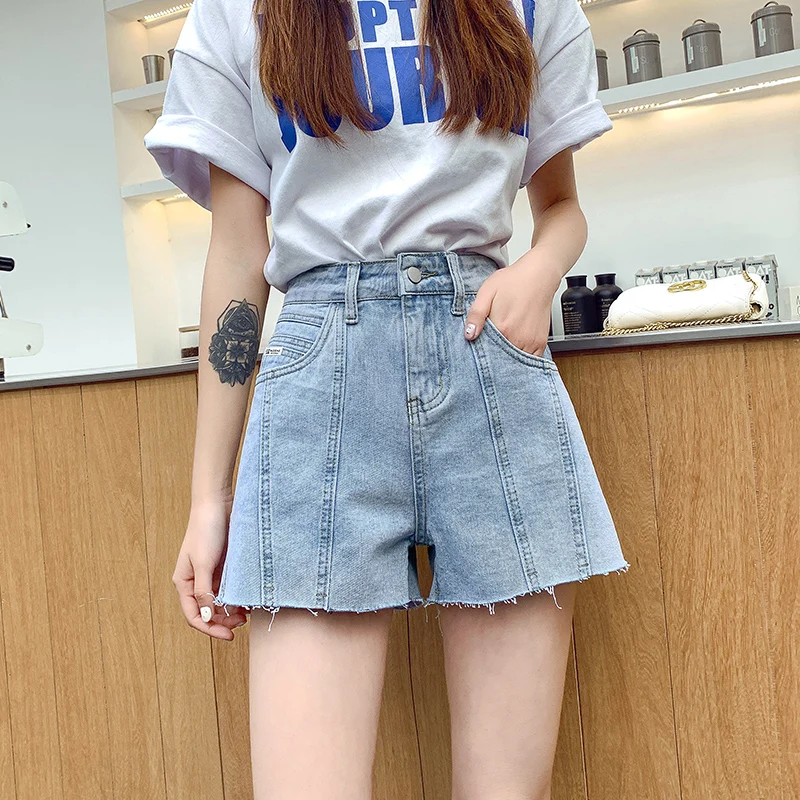 Джинсовые шорты для женщин Новинка лета 2021 Весенняя тонкая облегающая одежда с