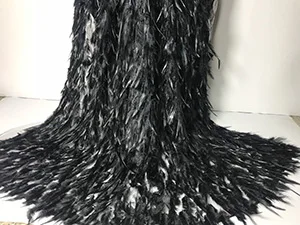 Перьевая ткань цветок Новая Мода Сетка Тюль Вышивка французская кружевная с