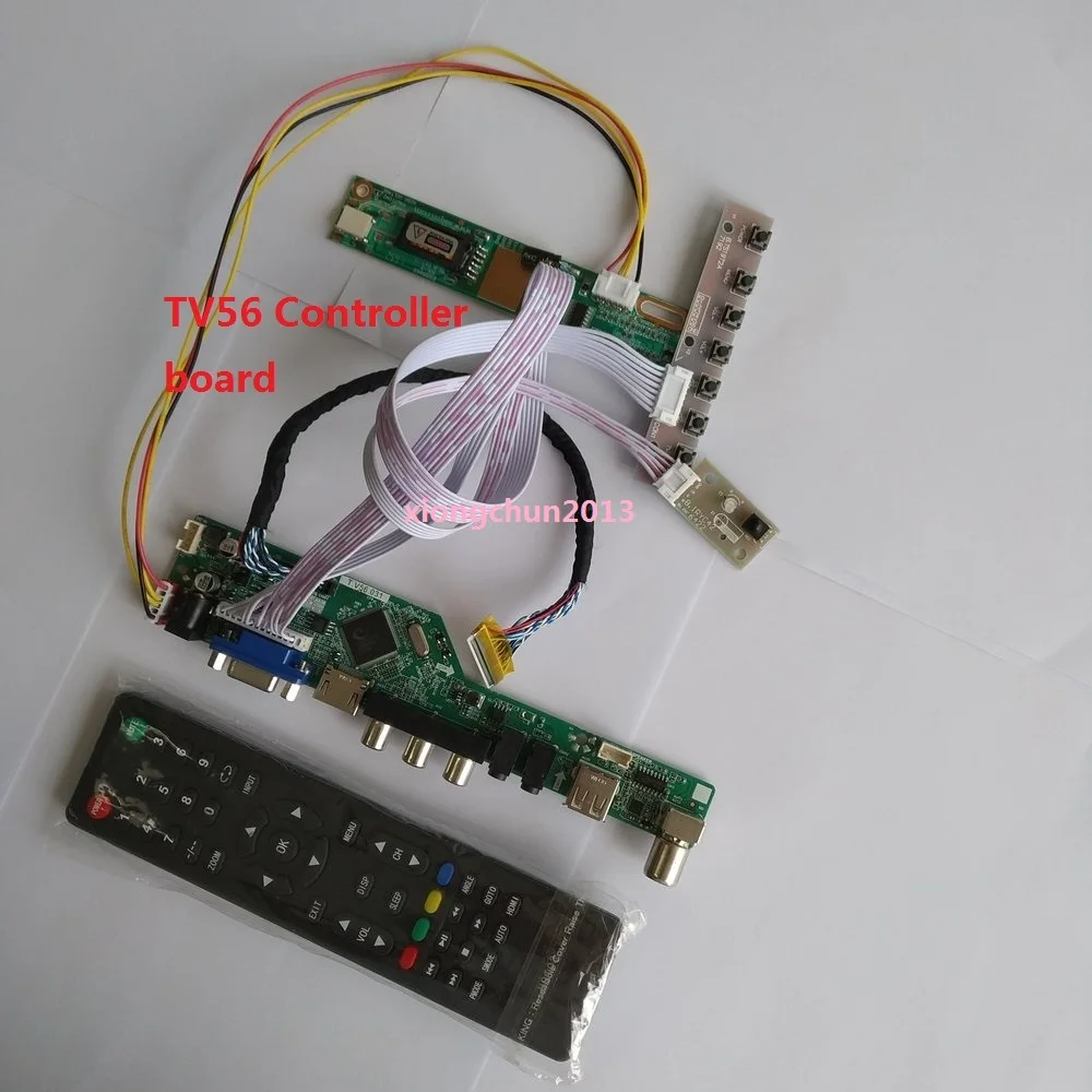 

kit diy for B154EW02 15.4" 1280*800 panel Audio Controller board driver TV56 Monitor HDMI RF DVI AV LCD USB DIY VGA screen 2019