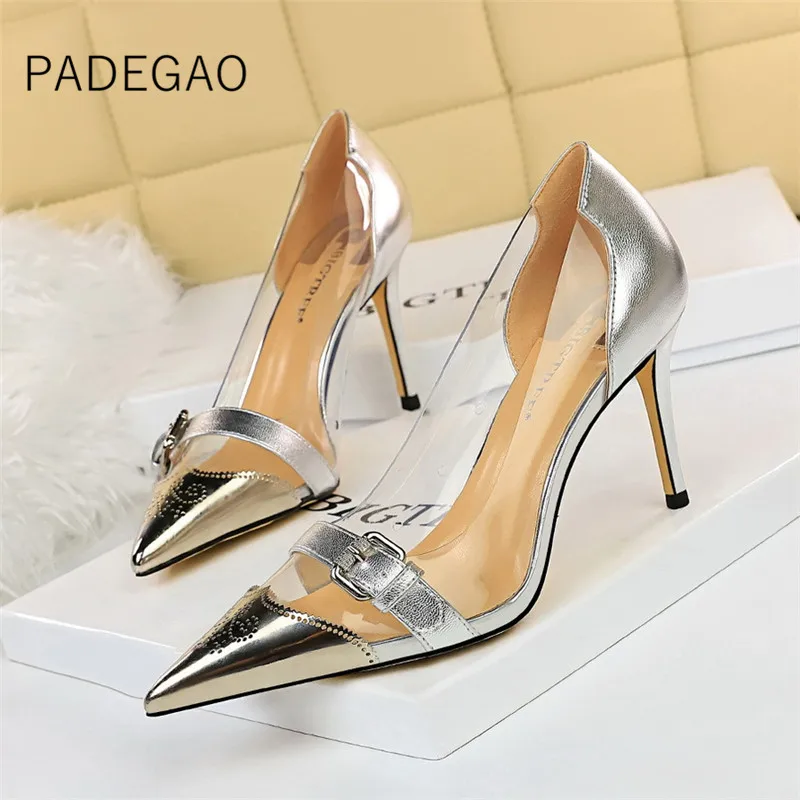 

Женская обувь 2021 сексуальные Клубные Модные туфли на высоком каблуке элегантные черные туфли