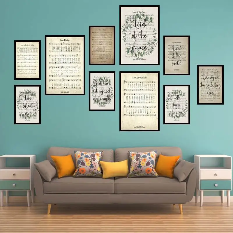 

Leaning On The Everlasting Arms Vintage Retro Posters Room Wall Decor