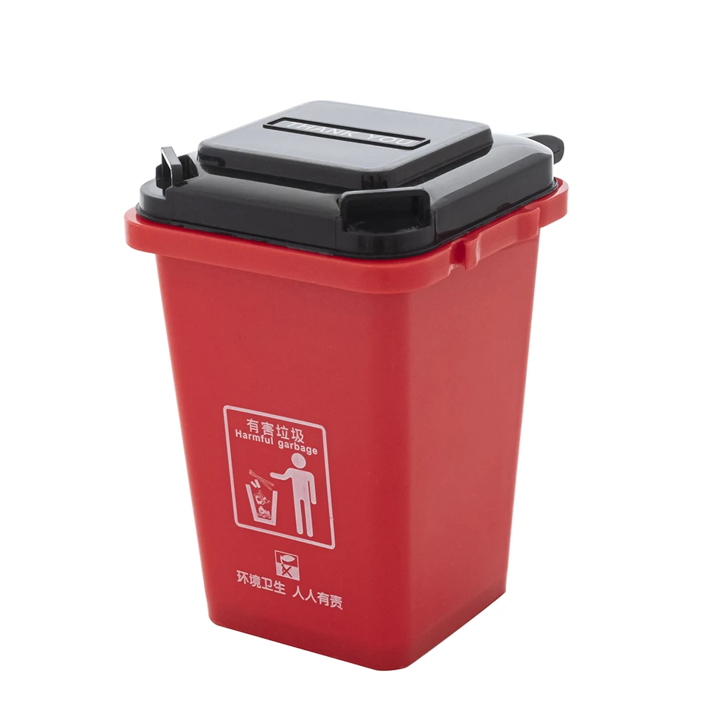 

Dollhouse Mini Trash Can Toy Garbage Truck Cans Curbside Vehicle Bin Toys Kid Simulation Furniture Toy Gift