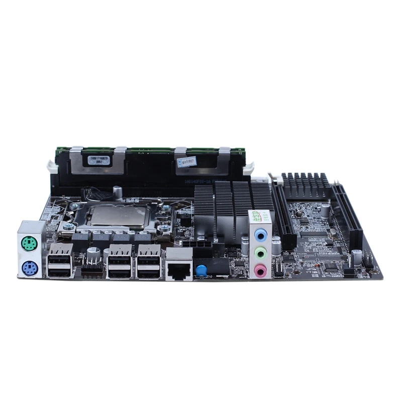 Материнская плата X58 cpu ram Combo LGA1366 материнская с Intel X5650 & 2 Ch 8G REG ECC|Материнские платы