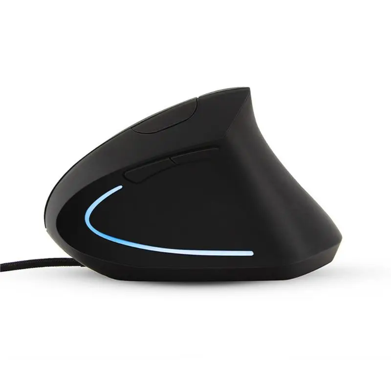 Wired Right Hand Vertical Mouse Ergonomic Gaming 800 1200 1600 DPI USB Optical Wrist Healthy Mice Mause For PC Computer | Компьютеры и
