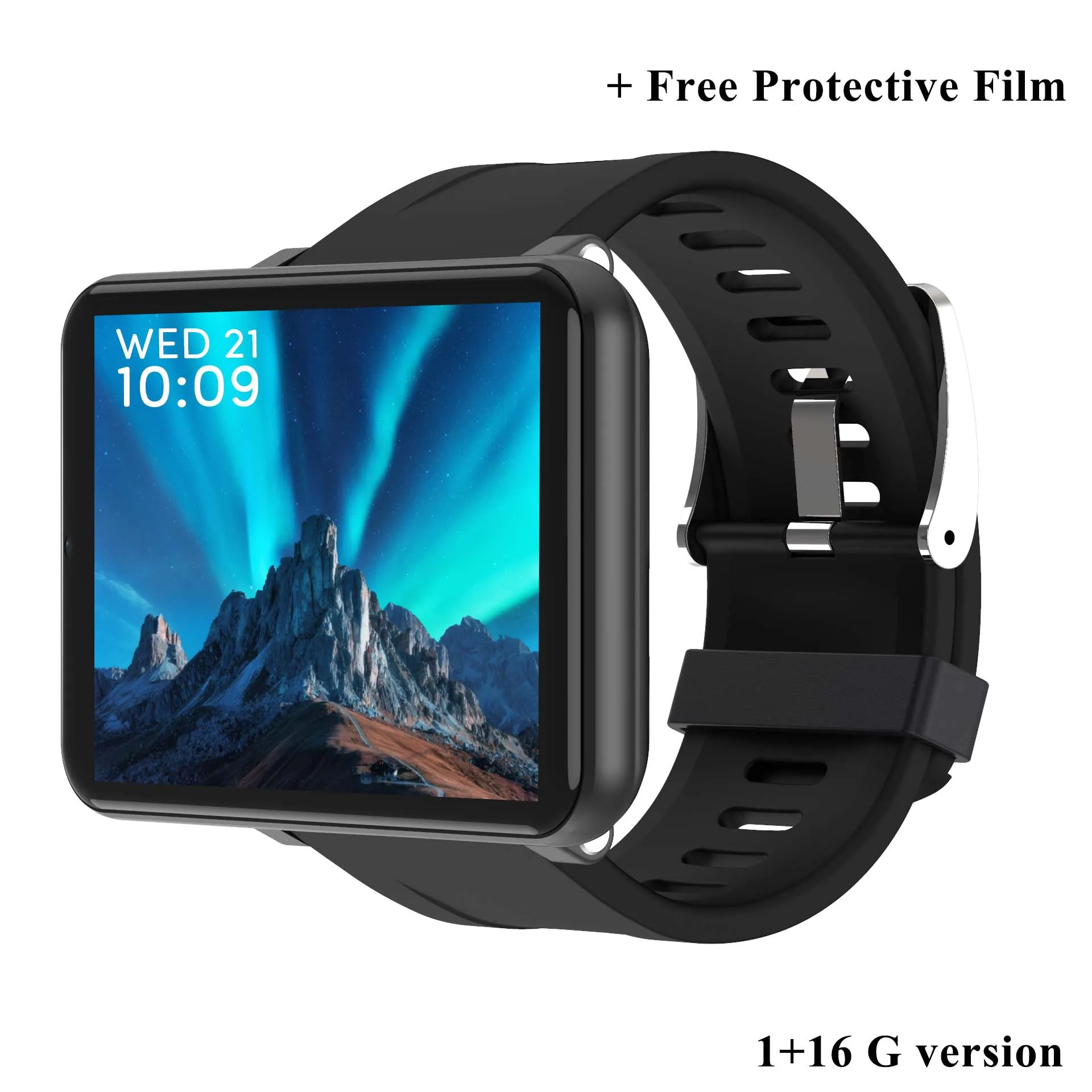 LEMFO LEM T умные часы Android 7,1 3 ГБ+ 32 Гб Поддержка 2,86 дюймовая сим-карта 4G gps WiFi 2700 мАч большая батарея для умных часов для мужчин - Цвет: Черный