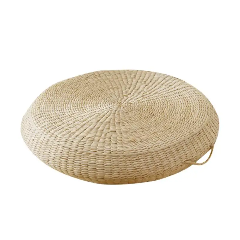 

Straw Weave Seat Cushion Tatami Meditation Futon Handmade Pillow Yoga Chair Japanese Style Seat Hand Woven Floor Mat Household