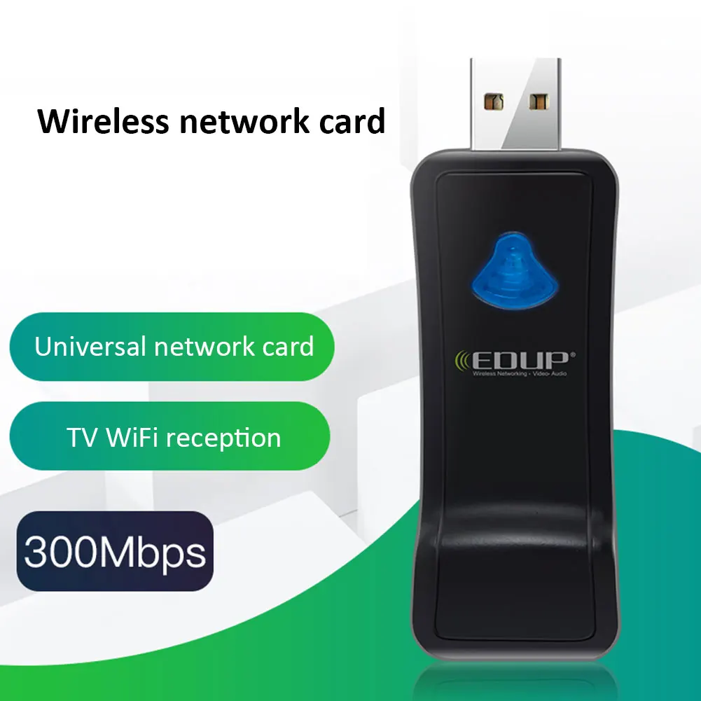 

Беспроводной ТВ-адаптер 300 Мбит/с, 2,4 ГГц, USB, Wi-Fi, LAN