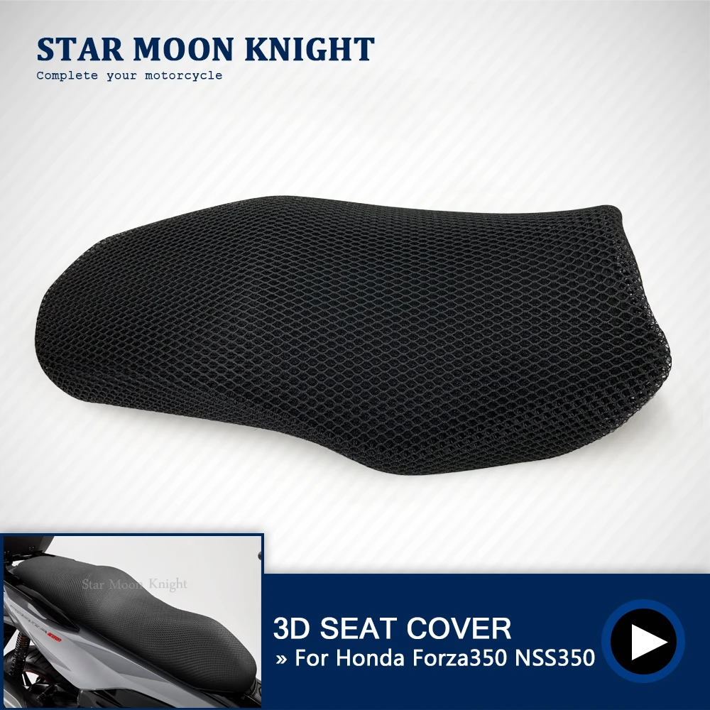 

For Honda for Forza350 NSS350 for Forza NSS 350 Motorbike Rear Seat Cowl Cover Net 3D Mesh Net Protector Motorcycle Accessories