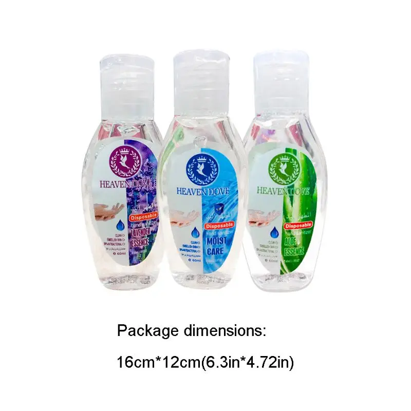 60 мл миниатюрный антисептик для рук Быстросохнущий Антибактериальный