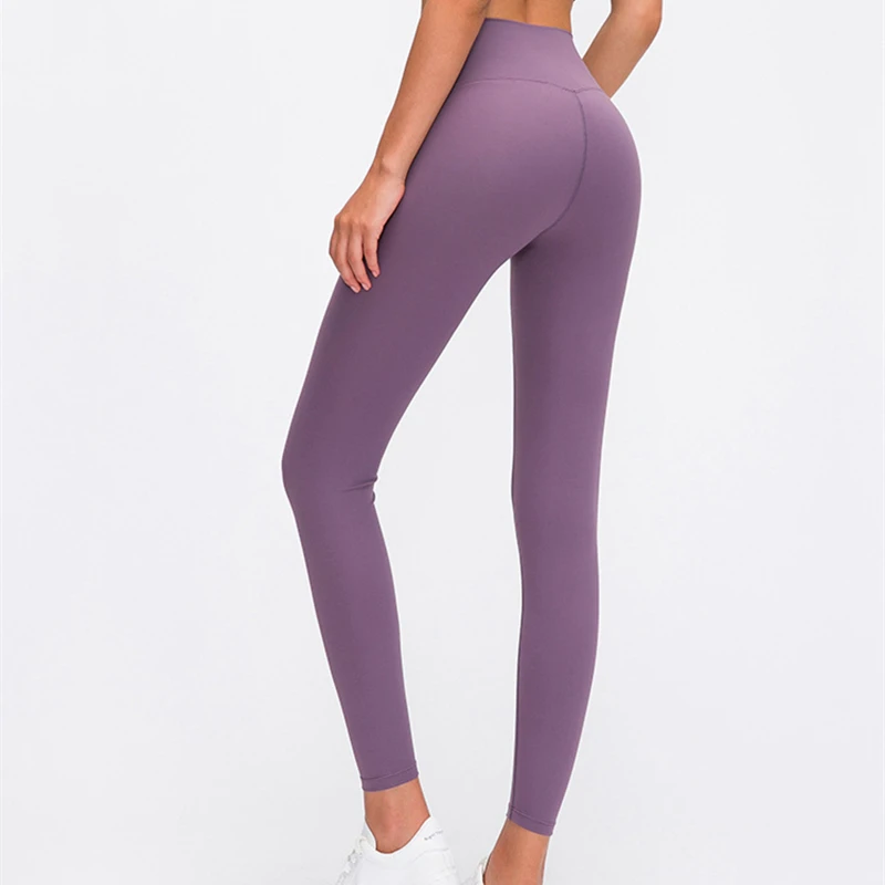 Leggins Mujer Black Soft Naked-feel Workout Leggings Women Gym Clothing Yoga Pants Tights Squatproof High Waist Fitness Sport