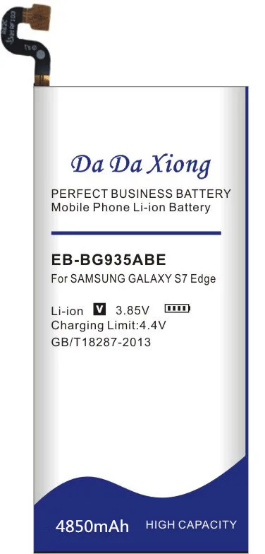Аккумулятор Da Xiong 4850 мА/ч EB BG935ABE батарея для Samsung GALAXY S7 край G935F G9350 G935|battery for