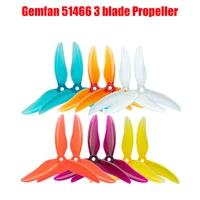 12pcs6 pairs gemfan 51466 durable 3 blade propeller for 2205 2306 motor fpv racing drone parts replacement accessories