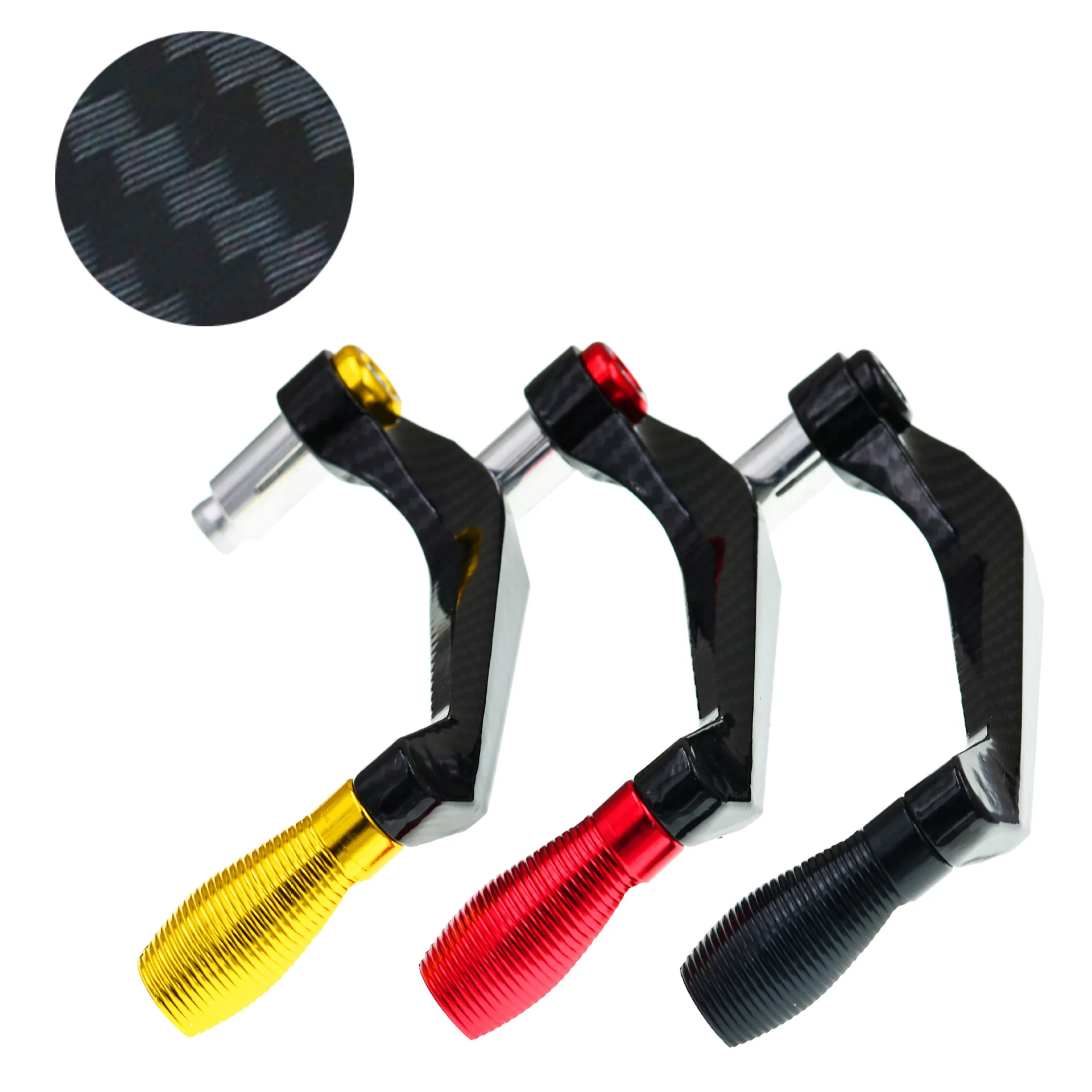 

1 Pair Universal Motorcycle Brake Clutch Lever Guard Protectors carbon fiber material For Honda Yamaha Suzuki Kawasaki Ktm