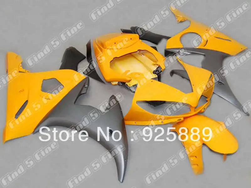 

free shipping matt black yellow for YAMAHA YZF-R6 04 05 04-05 YZF R6 2004 2005 YZFR6 2004-2005 ABS fairing kit