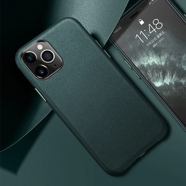Оригинальный чехол из натуральной кожи для iPhone 11 роскошный Pro Max X XR XS