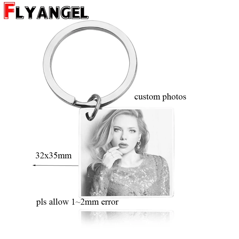 Выгравированный держатель для ключей на фото брелок с изображениями животных