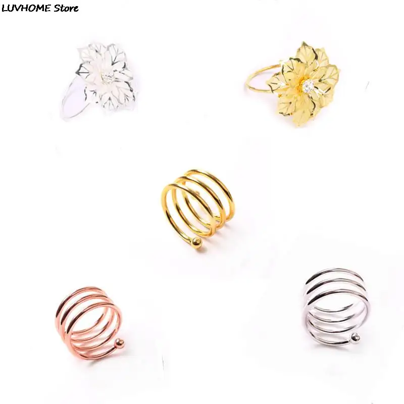 

Кольцо-пуговица для салфеток, металлическое, 1 шт., кольцо для салфеток с пряжкой