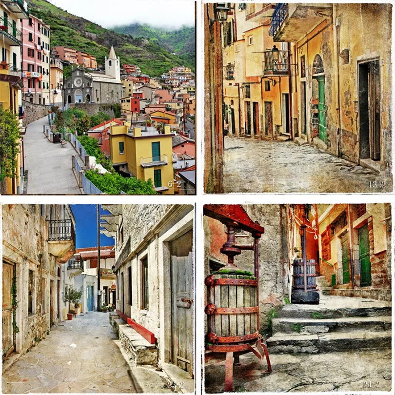 Nitree Виниловый фон для фотостудии европейский и американский Город ретро уличный