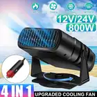 4 в 1, 1224V Ультра быстрый нагрев Электрический нагреватель нагревательный элемент Портативный автомобиля грузовика осушитель воздуха Обогреватель Вентилятор охлаждения лобового стекла автомобиля запотевания