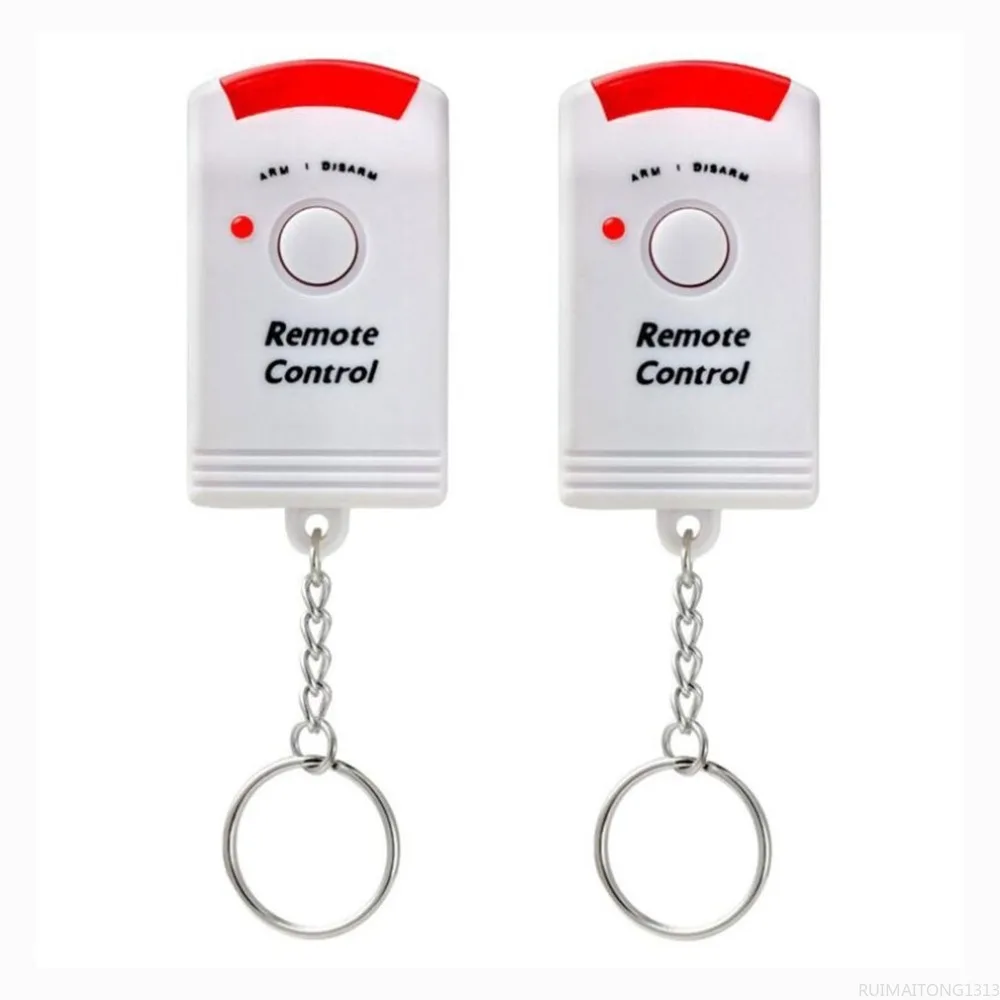

PIR Motion Sensor Alarm Wireless Home Garage Caravan 2 Remote Controls Security PIR Motion Detectors for Home Caravans