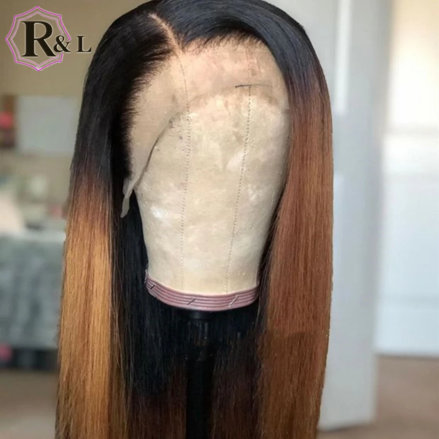 RULINDA Выделите прямые волосы 13X6 Синтетические на кружеве парики из натуральных