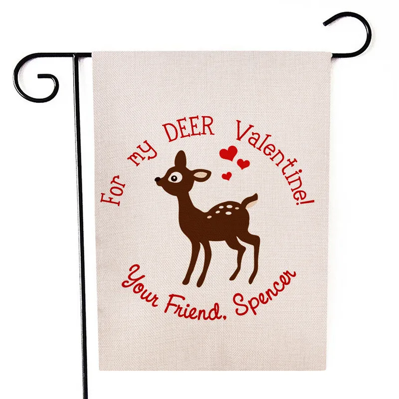 Lychee двухсторонние садовые флаги Рождественская серия льняные баннеры вечерние