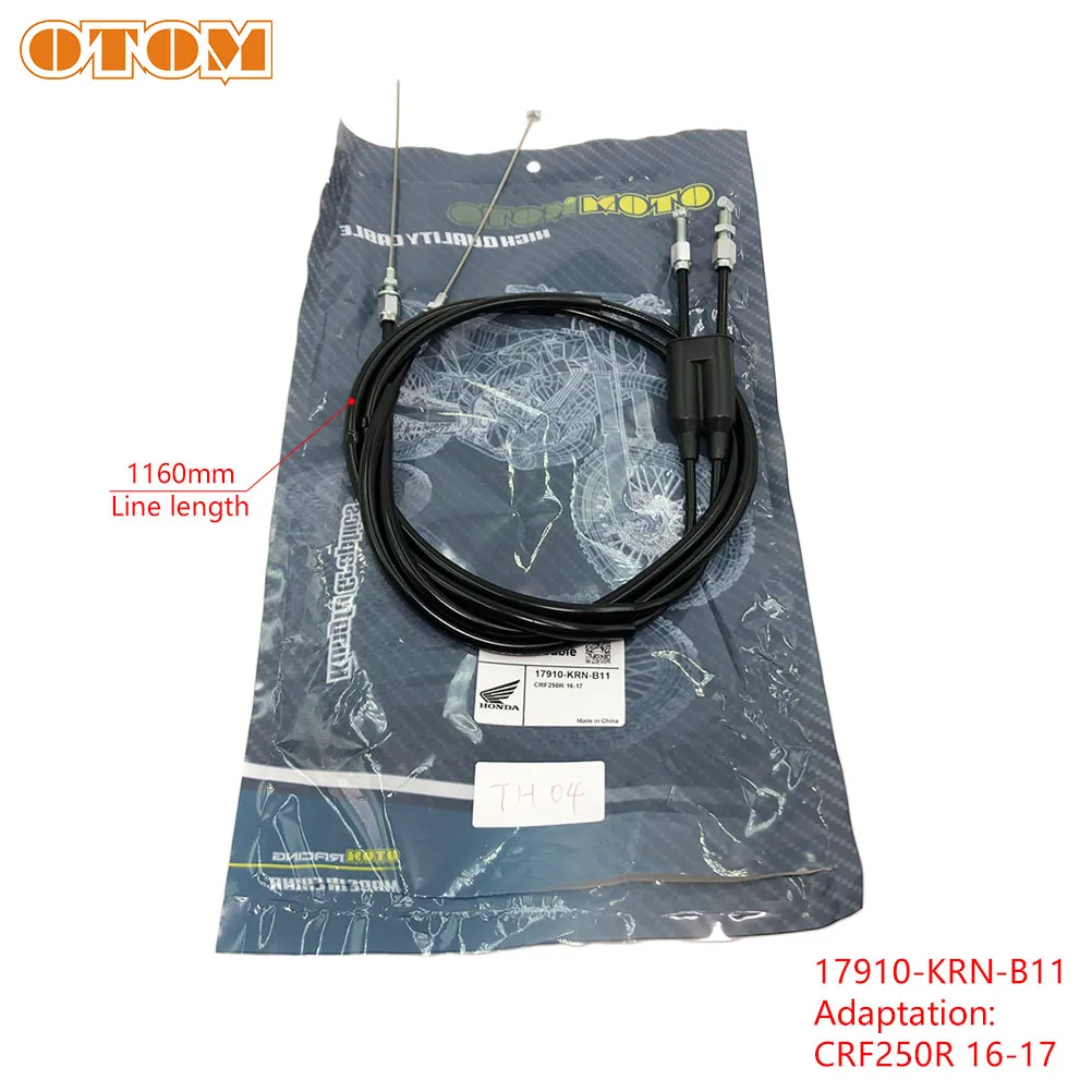 

OTOM аксессуары для мотоциклов, трос дроссельной заслонки, провод для HONDA CRF CRF250R X CRF450R CRF450RX, скрученные трубчатые кабели для велосипеда-внедорожника