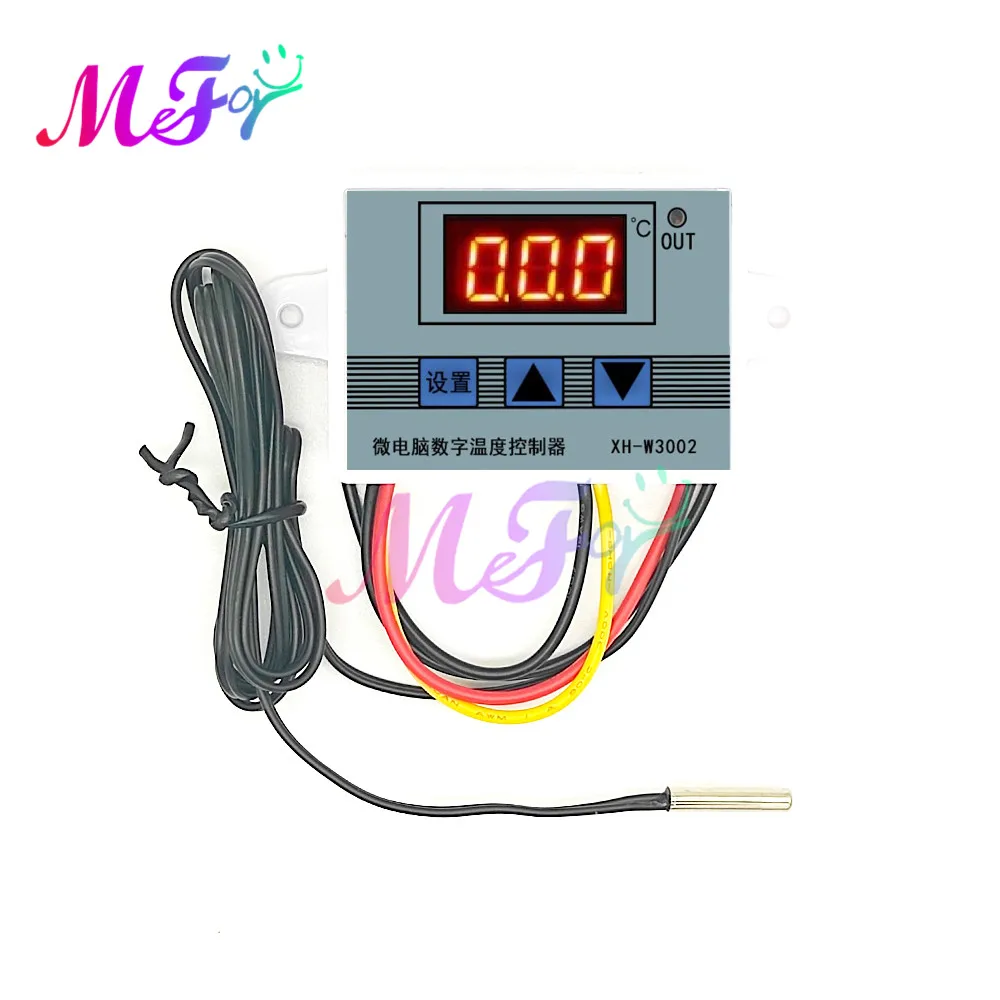 Профессиональный цифровой светодиодный регулятор температуры W3002 12 В 24 220 10