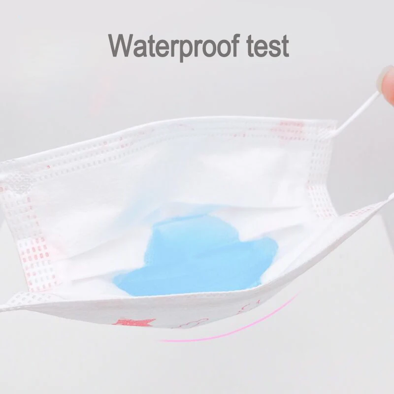 Маски одноразовые для взрослых с мультяшным принтом От 0 до 3 лет 50 шт. | Аксессуары