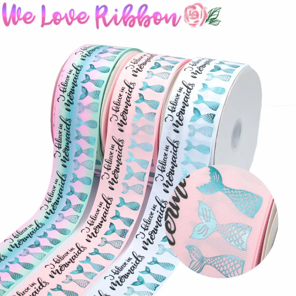 3 &quot75 мм хвост русалки голограмма зеленая фольга черные чернила печать градиент