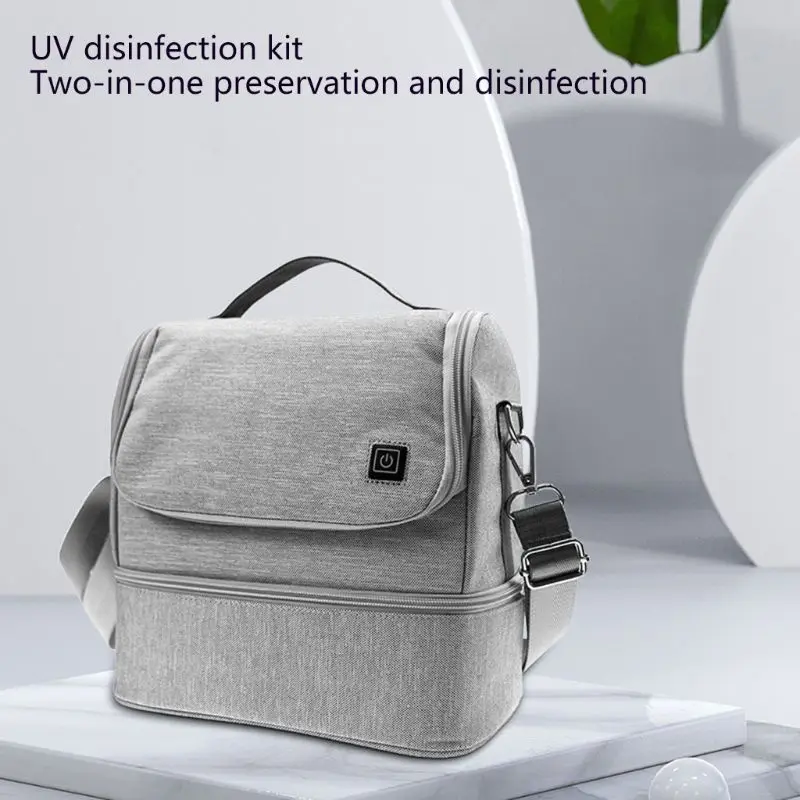 

2 in 1 Disinfection Bag USB Charging Sterilizer for Baby Milk Bottle Clothes Towel Sterilization Storage Organizer