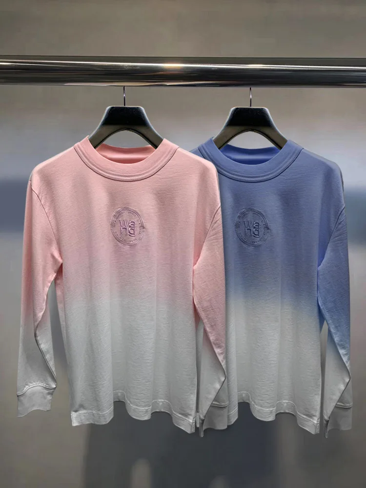 

Women T-shirt 2021 Early Autumn New Long-sleeved T-shirt Women Loose Embroidered Letters Bottoming Top