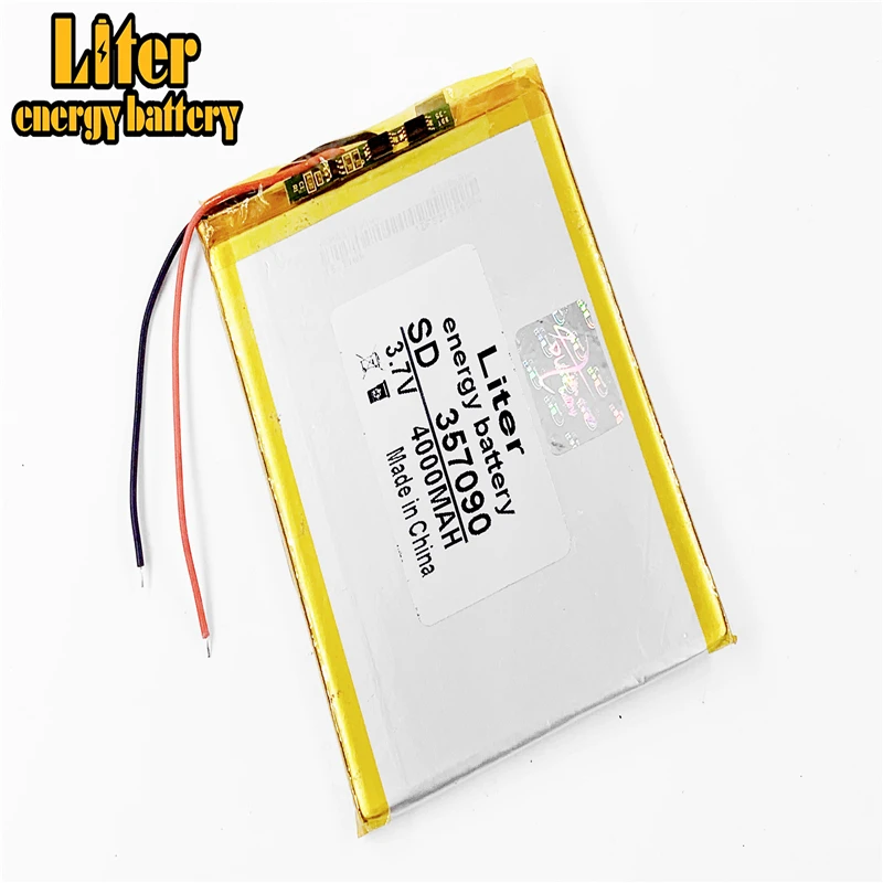 

Литий-полимерный аккумулятор li-po 357090 3,7 V 4000mAh с защитной платой для планшетных ПК U25GT