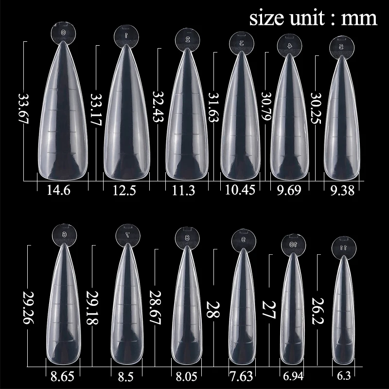 

120Pcs Dual Forms Set Stiletto Gel Nail Mold Dual-Ended UV Gel Brush and 5Pcs Nail Tips Clip for Acrylic Nails Extension Forms