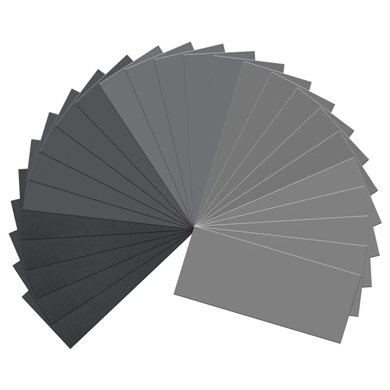 

25PCS Sandpaper 9 X 3.6 Inch Wet Dry Sandpaper High Grit 1000-7000 Sandpaper Sheets Assortment for Wood Metal Polishing