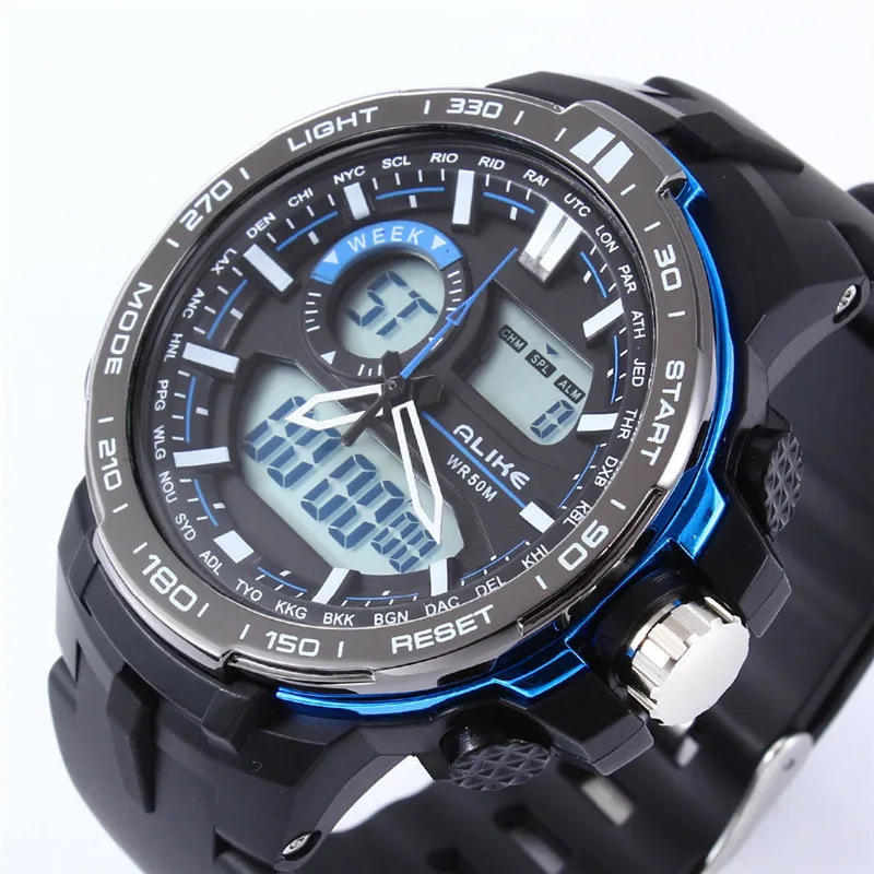 

Alike Brand G Digital Shock Watch Men's Water Resistant LED Sports Watches Men Army Military WristWatch Clock Relogio Masculino