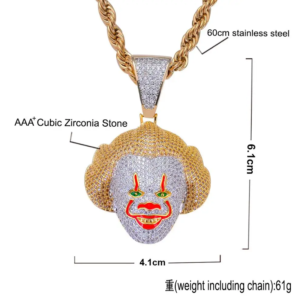 Ювелирные изделия в стиле хип-хоп косплей Классический Латунный кулон виде