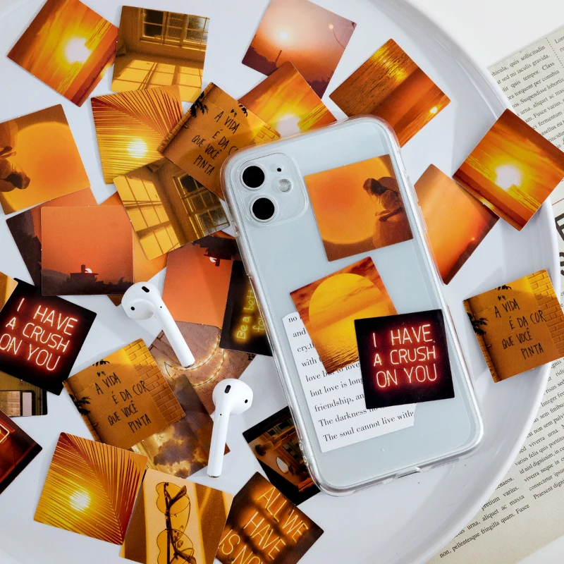 Канцелярские наклейки 46 шт. в виде вечернего солнца | Дом и сад