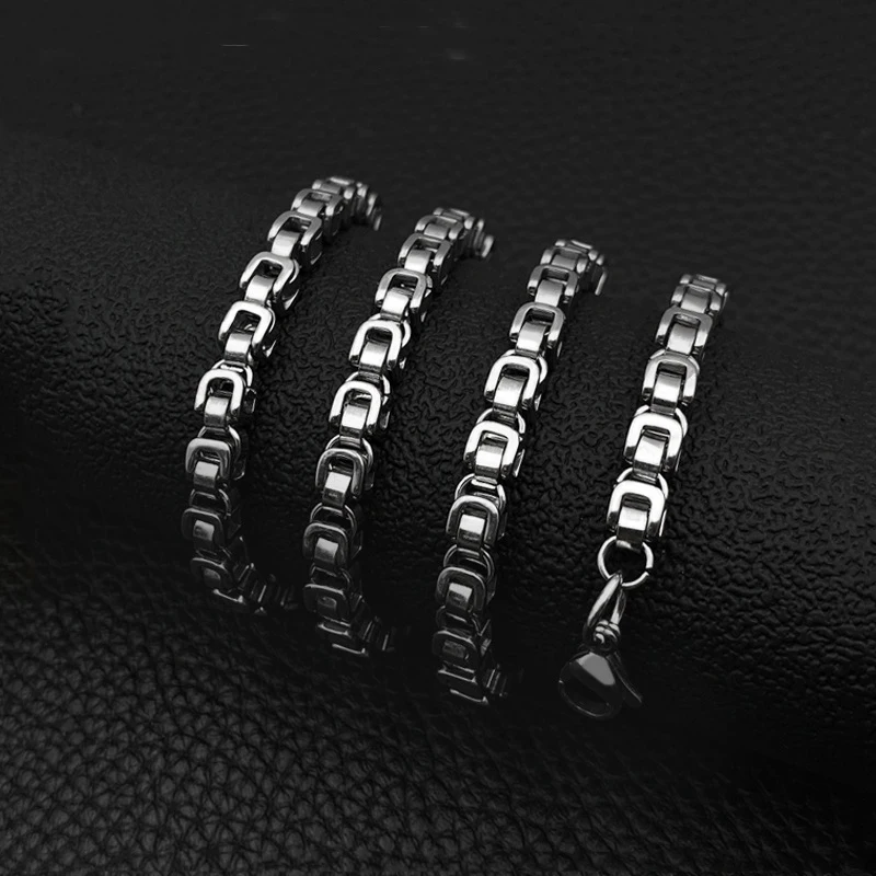 Модная Титановая Сталь Властная имперская цепочка ожерелье из нержавеющей стали