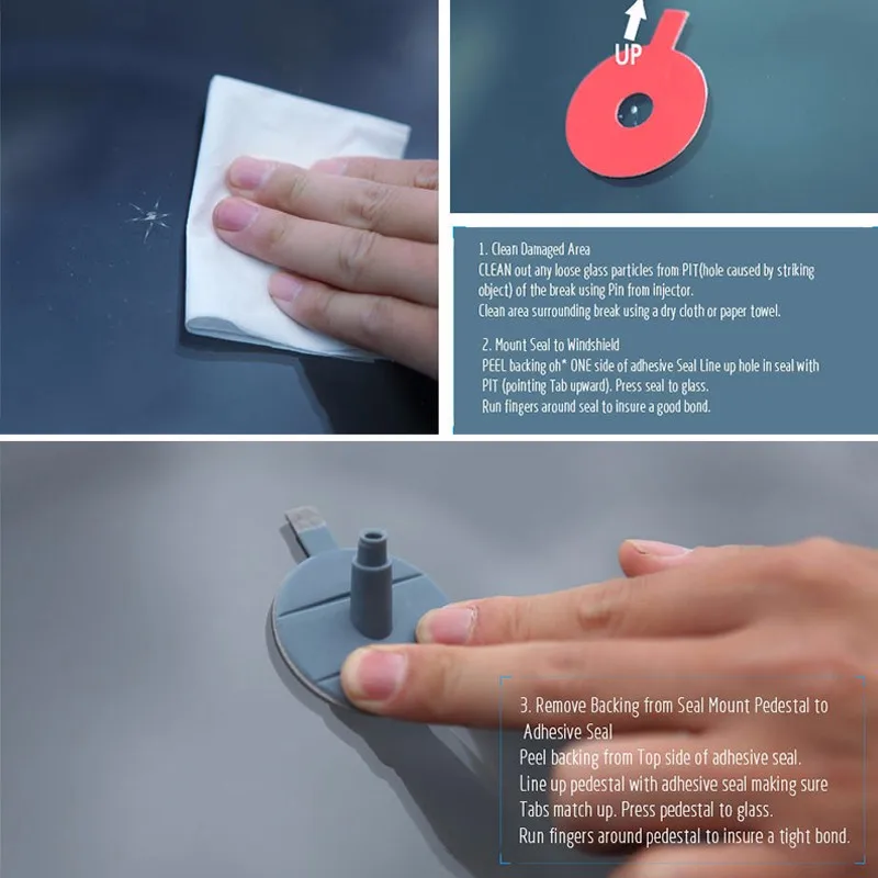 Набор для Ремонта Лобового Стекла D5 комплект из резины удаления трещин и царапин