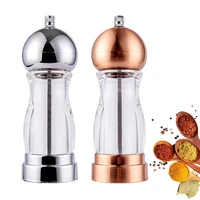 premium acrylic pepper mill set salt and pepper grinder precision ceramic core rotor use for peppercorn sea salt black pep
