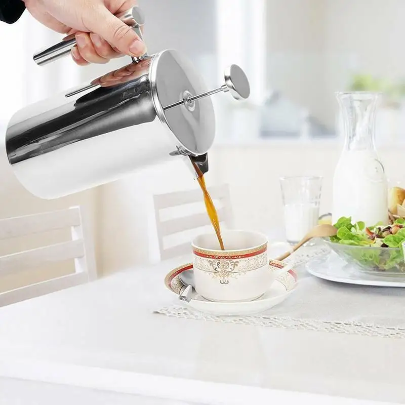 Френч пресс для приготовления кофе Best изолированный заварочный чайник из