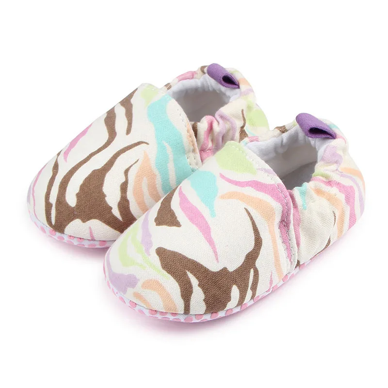 Нескользящая обувь для девочек новорожденных прогулочная с подошвой кроватки