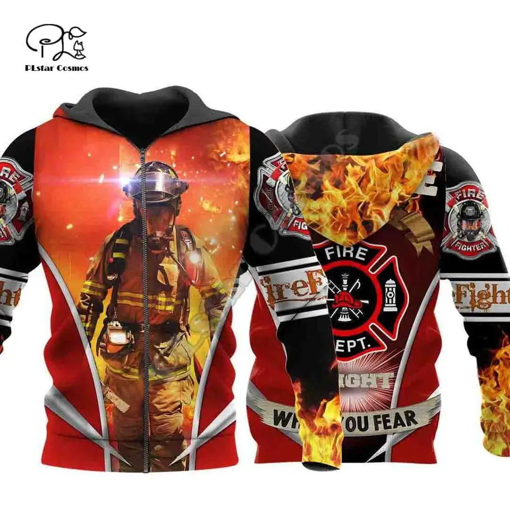 

PLstar Cosmos 3DPrint FireFighter Firemen Fire Hero Harajuku Streetwear New Fashion Funny Zip Hoodie/Sweatshirt/Mens Womens-a7
