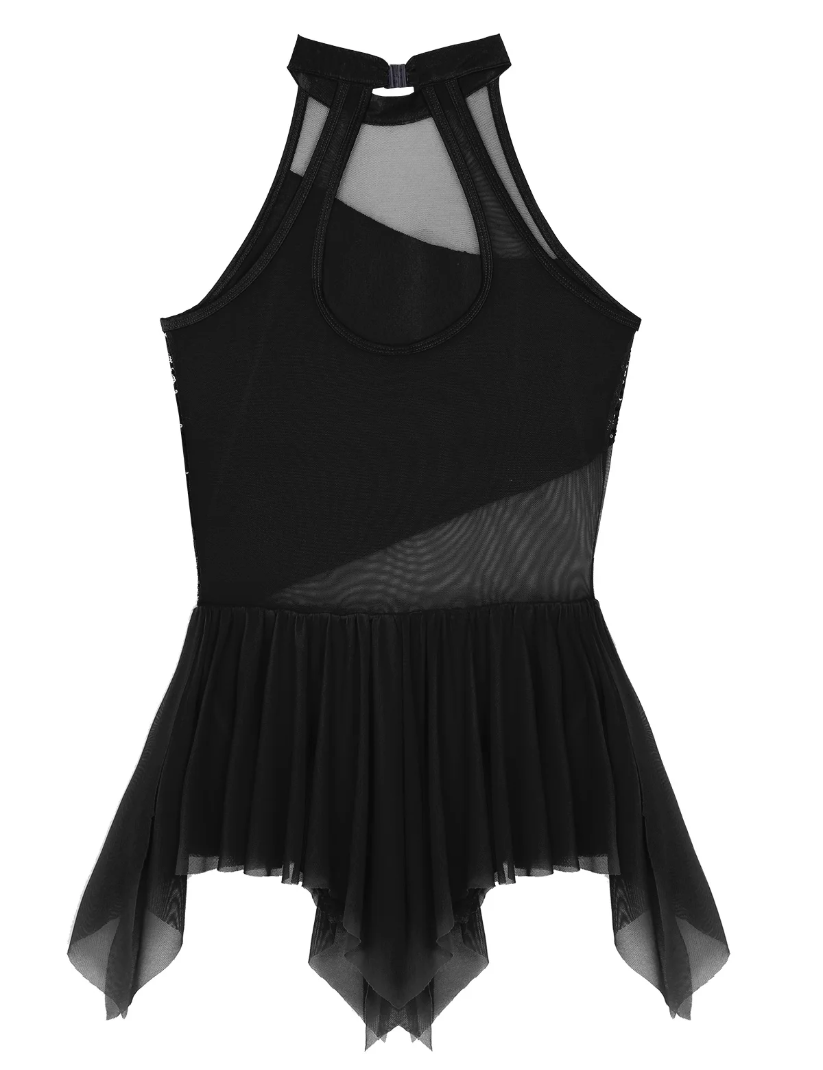 Женское блестящее балетное платье-пачка без рукавов с лямкой на шее для взрослых