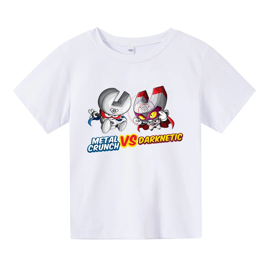 

Anime Pig Superzings Kids Clothes Girls Short Sleeve T-shirts Children's Clothing Boys Summer Cotton Red Casual Birthday Tops