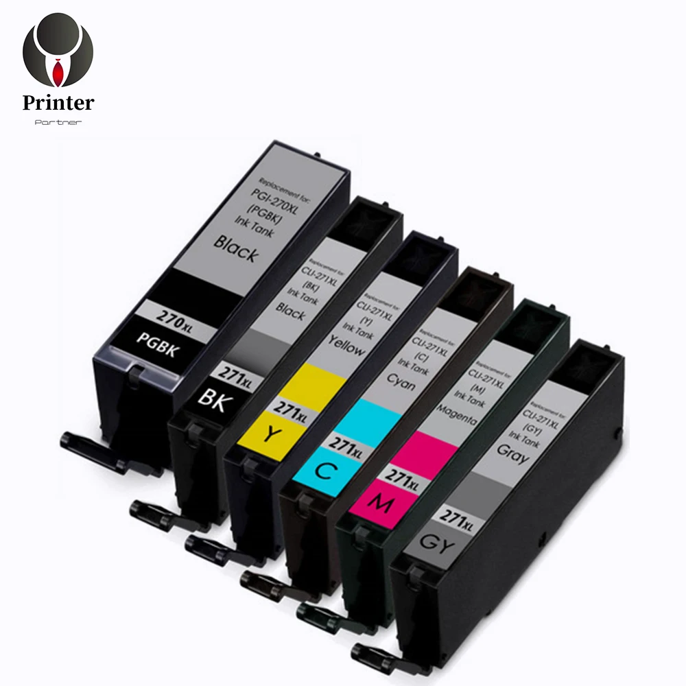 

Printer Partner Ink Cartridge Pgi 270 Cli 271 Pgi270 Cli271 for Canon PIXMA MG7720 TS5020 TS6020 TS8020 TS9020