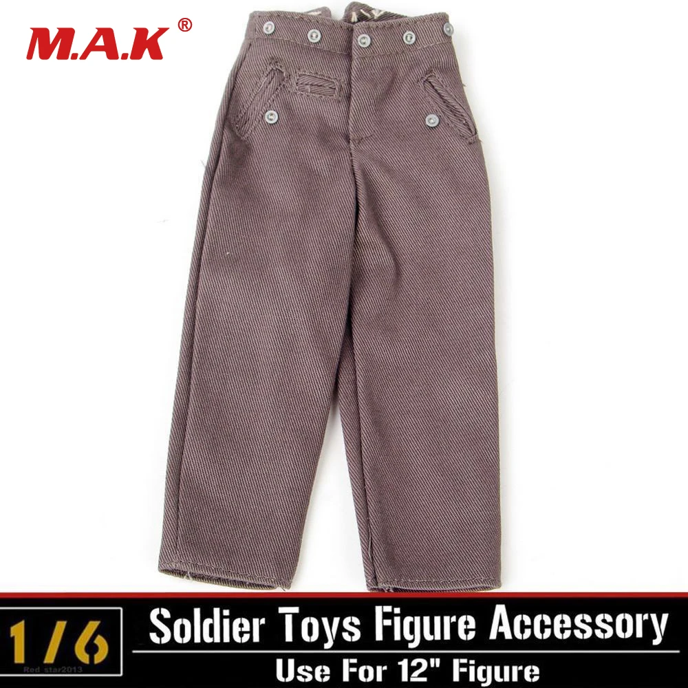 

1:6 military male man soldier action figure trousers pants dragon DML WWII German clothes trousers for 12" figure accessory