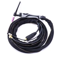 wp17 fv tig welding torch gtaw tungsten arc wp17 argon 3 7m 12 1ft air cooled wp 17 flexible neck gas valve tig torch