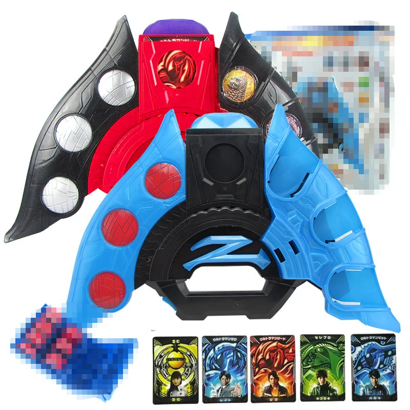 

Ultraman Zetto Acousto-optic Ultra Z Riser Ultra Medal Access Card Action Figure Model Japanese Voice Induction Children's Toys